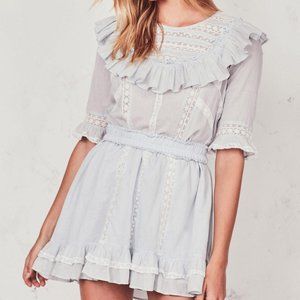 Loveshackfancy Cooper ruffle mini dress Riviera